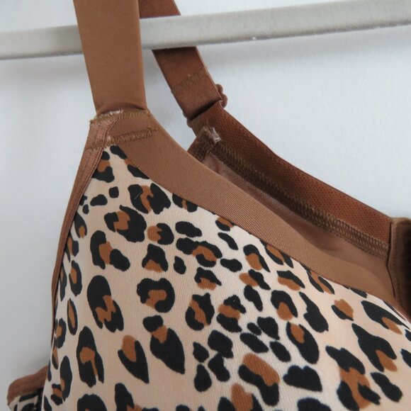 CACIQUE Smooth Boost Leopard Cheetah Print Bra - Size 44DDD - Picture 6 of 13